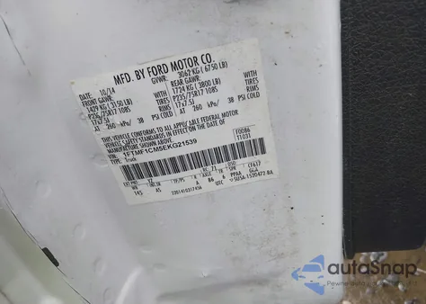 2014 Ford F-150 Xl z USA, uszkodzony, nr VIN 1FTMF1CM5EKG21539